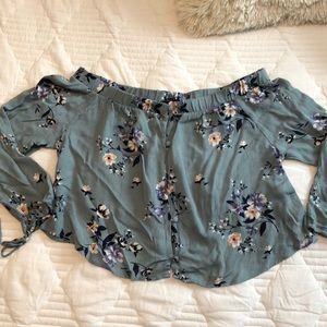 Off the shoulder crop top